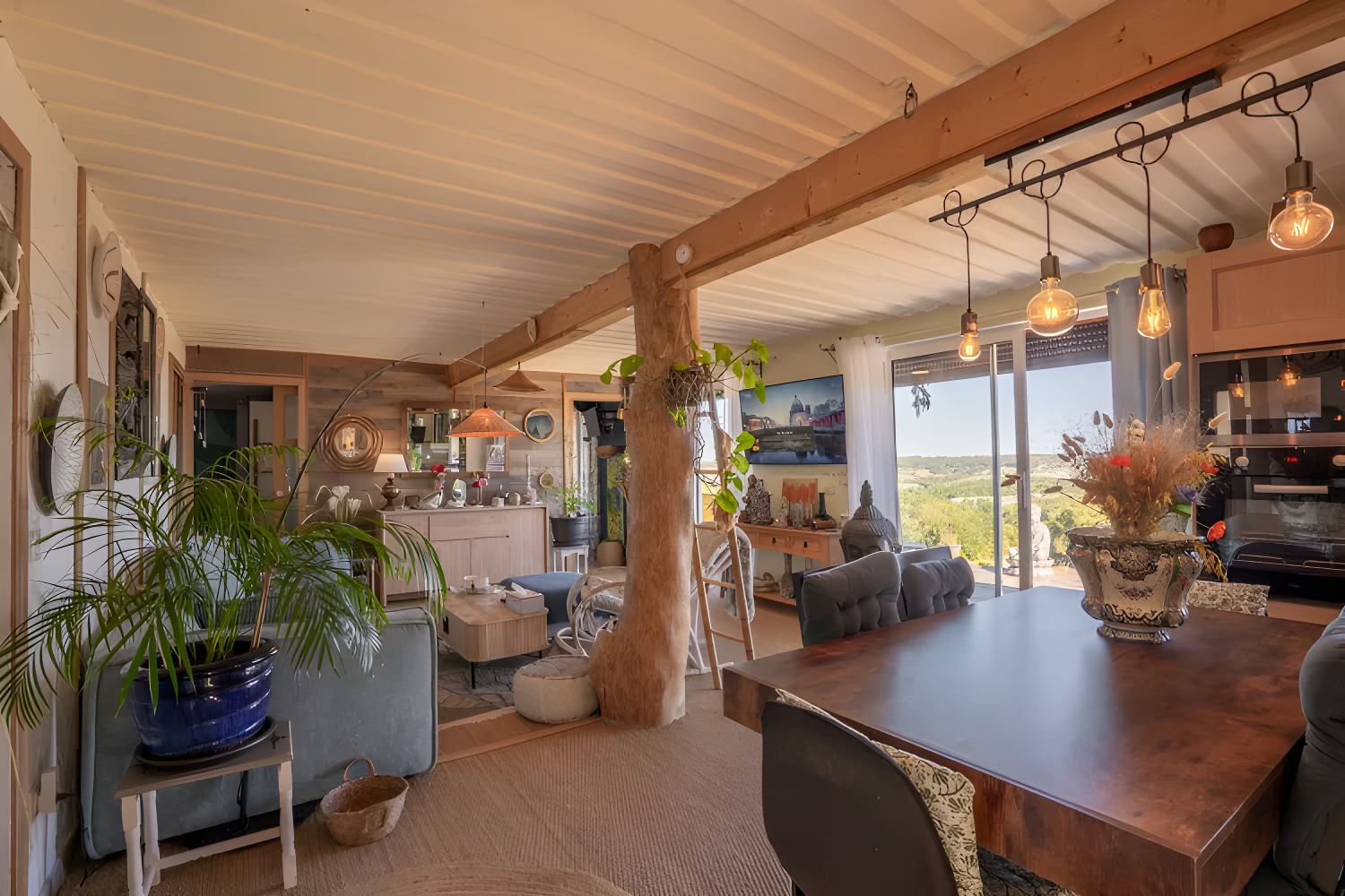 Wooden House of 75 m² with a Plot of 2222 m² Comprising 3 Bedrooms, Living/Dining Room/Kitchen of 38 m² photo 3