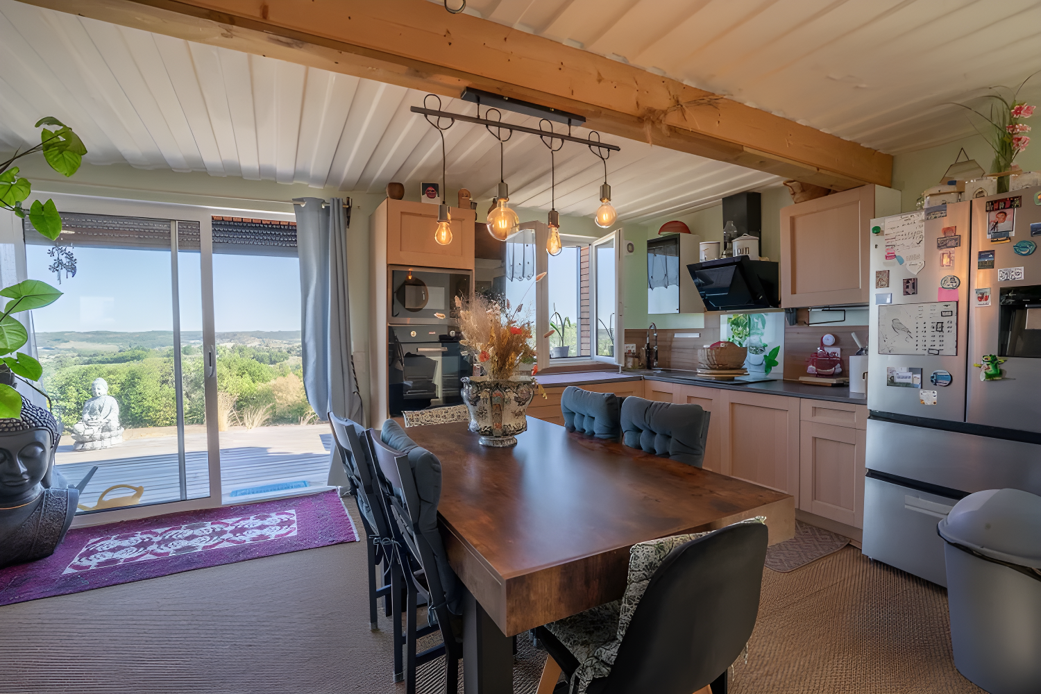 Wooden House of 75 m² with a Plot of 2222 m² Comprising 3 Bedrooms, Living/Dining Room/Kitchen of 38 m² photo 4