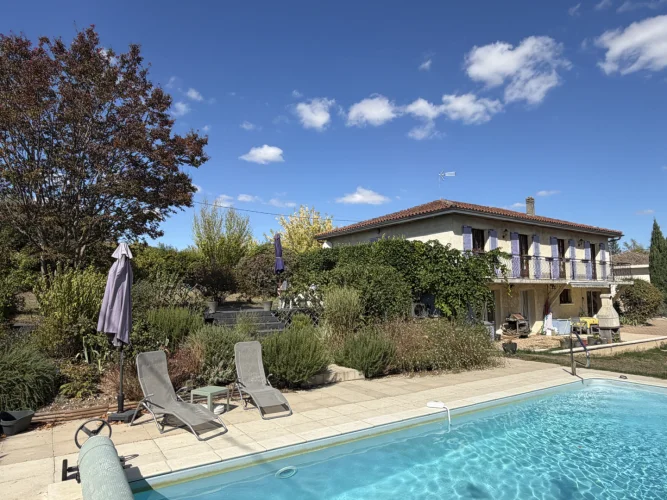 Four-Bedroom Village Property with Pool and Mature Gardens