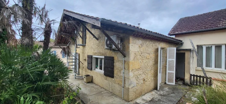 In a Village with all Shops - Unusual House with Garden and Basement Outbuilding. Kitchen, Living