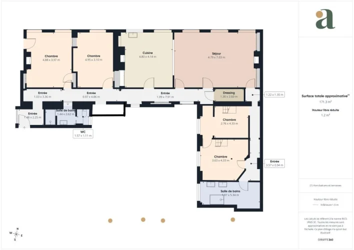 Apartment - 176 m² - 5 Rooms - Saint-Étienne, Rue De la Résistance photo 4