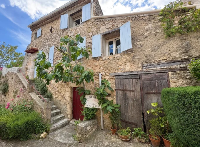 Village House with Terrace and Small Garden, in Simiane la Rotonde