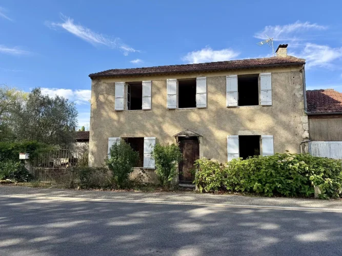 Stone House to Renovate with Garden and Outbuildings