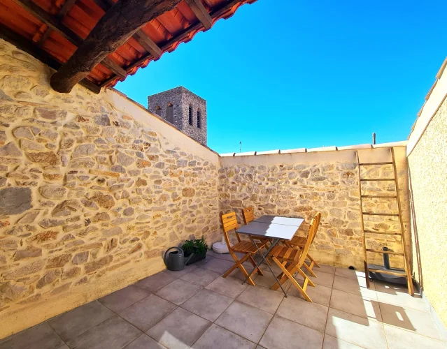 Charming Village House Sold Furnished with 2 Bedrooms, Cellar and Terrace with Beautiful View. photo 5