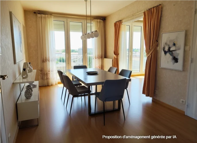 Spacious T4 Apartment of 73.2 m² with a Continuous Balcony + Cellar — Champlain District photo 3