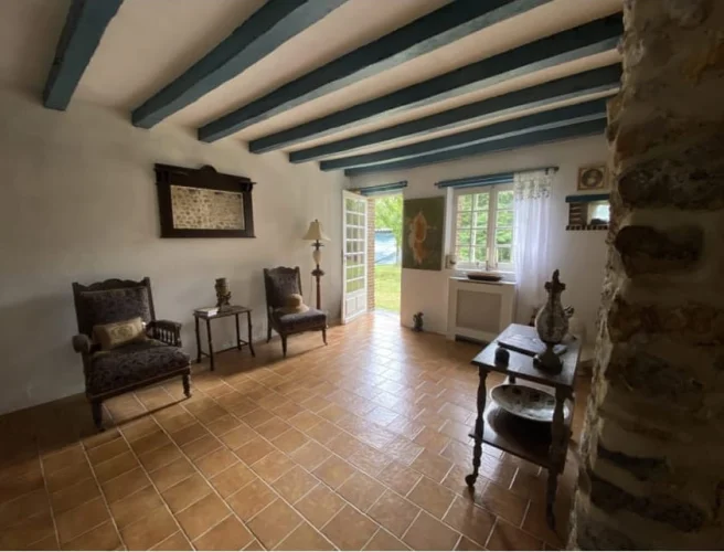 Charming Period 2 Storey Longere | Very Private with Landscaped Garden with Mature Trees & Pond photo 3