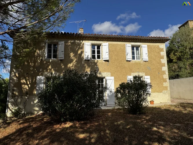 Charming Stone Village House with Garden, Garage & Workshop – Gers