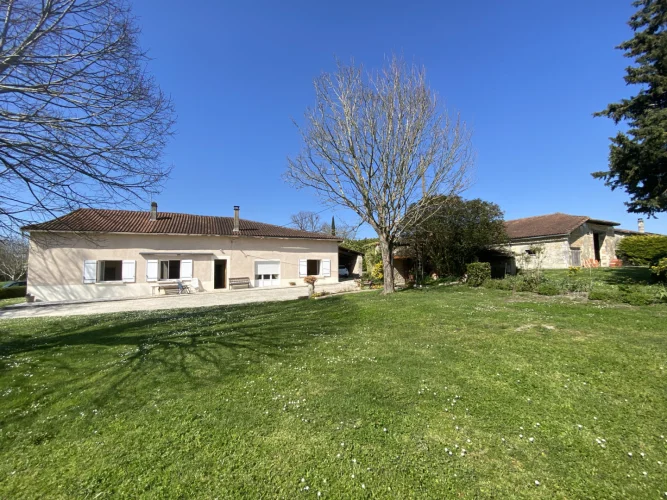 Country Property with Great Potential and Views Near Chalais