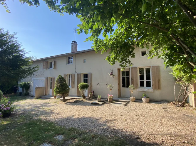 Pretty, South-Facing Detached Village House, Near Chalais, South Charente.