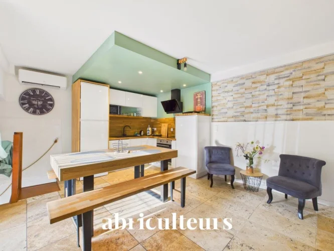 Renovated Village House with 2 Bedrooms for Sale in Grans (13450)