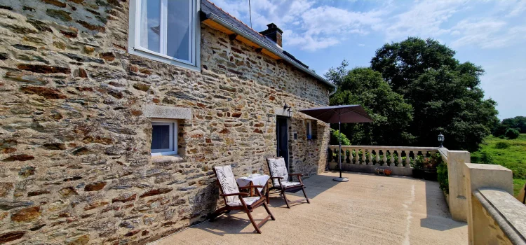 Côtes D'armor Stone 3 Bed Cottage, Well-Presented with Magnificent Raised Terrace, Views, Workshop, Land, Basement photo 2