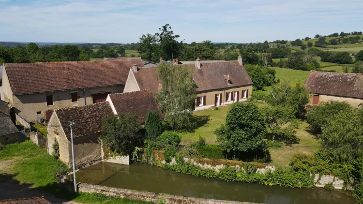 In the Heart of our Beautiful Nivernais Countryside, Residential House with Numerous Outbuildings