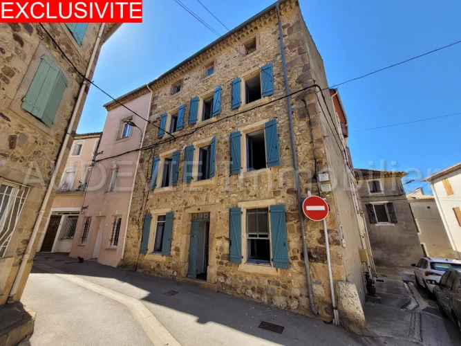 Stone Village House for Sale Near Lézignan-Corbières – 4 Bedrooms – Authentic Mediterranean Home