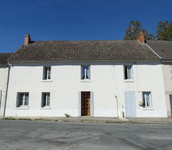 Two Terraced Houses with Large Attached Garden, Three Garages and Outbuildings