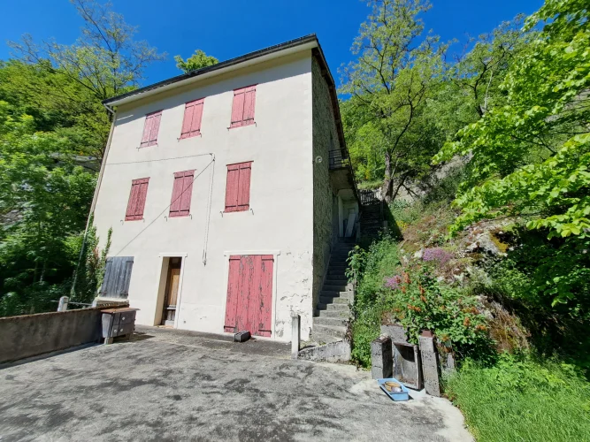Stone House, 168 m², 11 Rooms, Terrace and Land in Carcanière