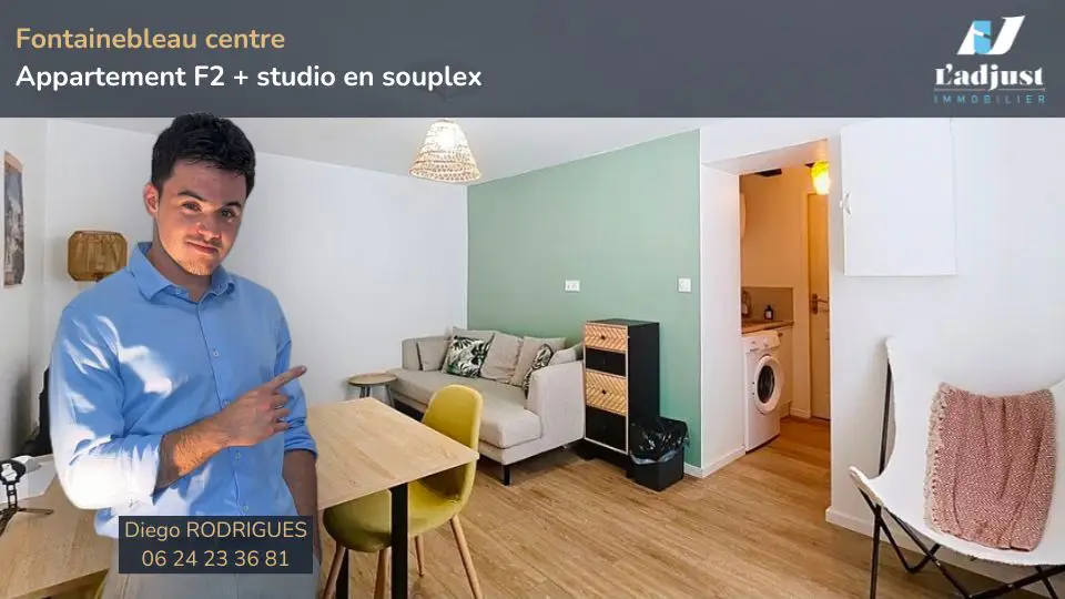 Apartment for sale in Fontainebleau — 2 bedrooms, 44 m²
