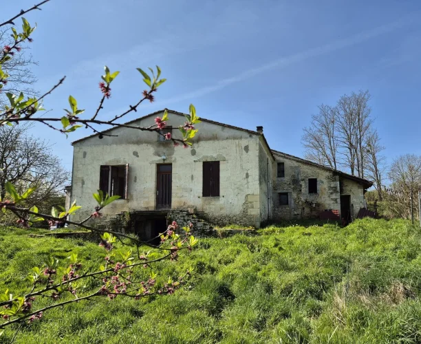 Stone House of 152 m², to Renovate, with Outbuildings and Garden!