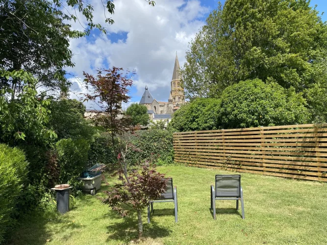 Charming Townhouse in Le Dorat with Superb Views and a Garden