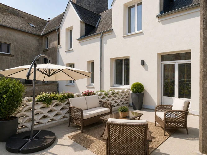 Côtes-D'armor, Callac. Spacious 6-Bedroom Property Within Walking Distance of Shops and Amenities
