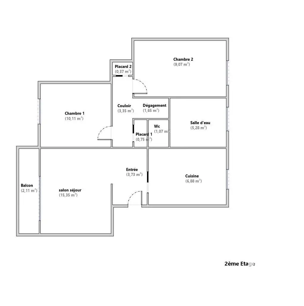 Apartment for sale in Ablon-sur-Seine — 2 bedrooms, 58 m² photo 3