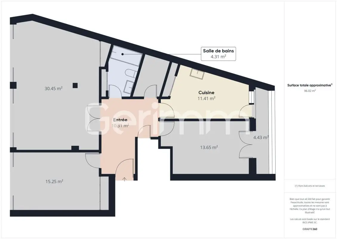 Apartment for sale in Grenoble — 2 bedrooms, 90 m² photo 2