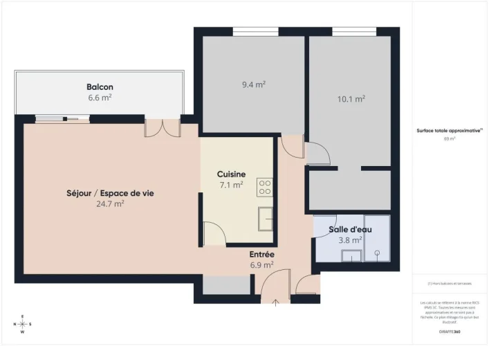 Aix-En-Provence Jas De Bouffan – Bright T3 Apartment with Excellent Energy Performance (Dp photo 4