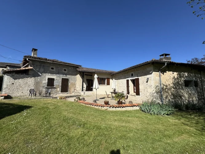 Detached stone house with large garden situated in a quiet location