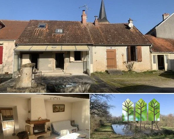 Village House with 2 Fishing Lakes & Gîte Potential