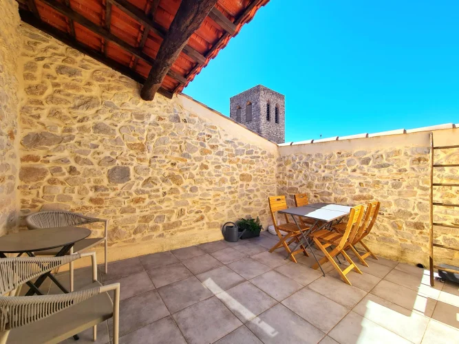 Charming Village House Sold Furnished with 2 Bedrooms, Cellar and Terrace with Beautiful View. photo 4