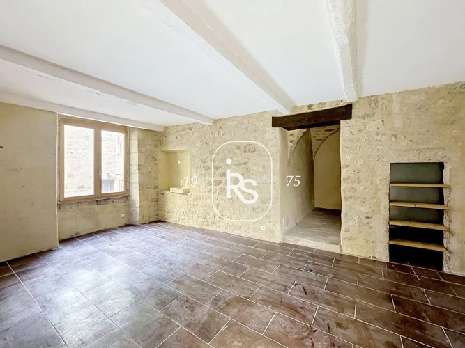 A Village House of 80 m² Dating from the 16th Century in the Medieval Center of Largentière.