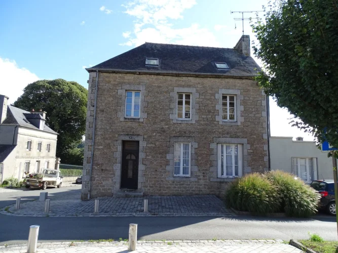 Cotes D'armor Saint Nicolas du Pélem, a 7-Bed Semi-Detached House in the Centre of the Village