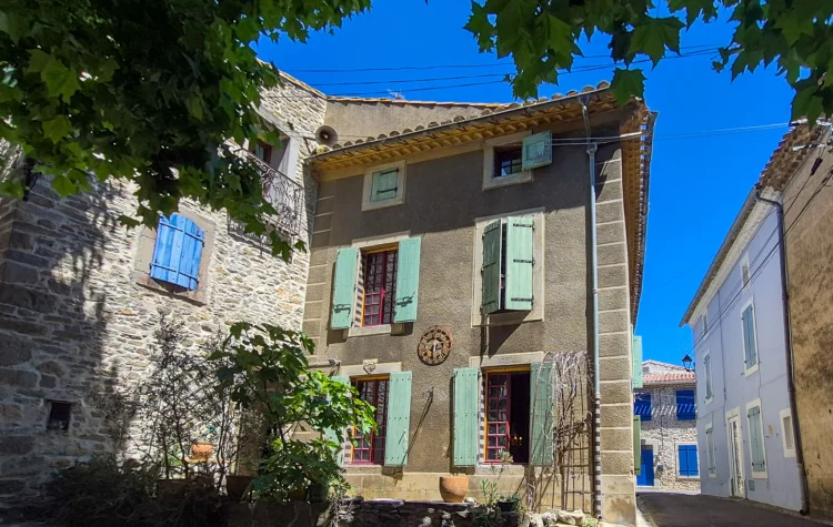 Charming Character Village House with Attached Stone Barn and Sunny Terrace
