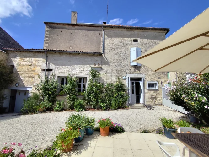 Pretty Four-Bedroom Village House with Large Garden and Barn in the Heart of Tusson