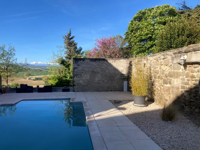 Razes, Renovated Stone House with 3 Bedrooms, Terraces, and