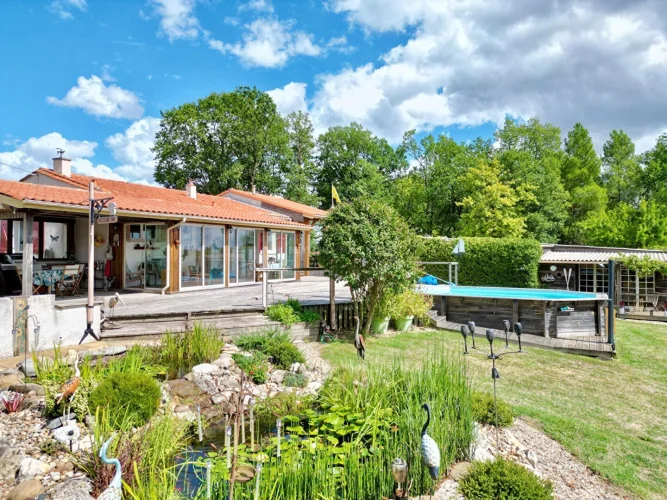 Charming Bungalow with Pool and Open Views