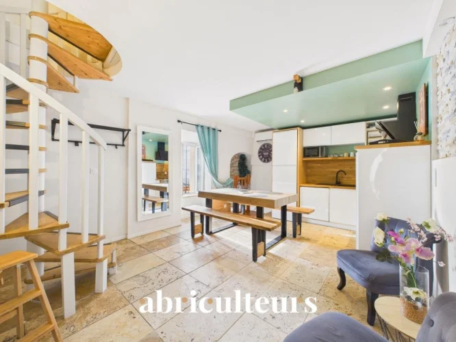Renovated Village House with 2 Bedrooms for Sale in Grans (13450)