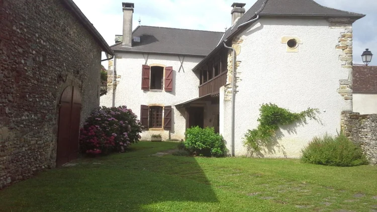 Charming 18C Ensemble Bearnaise in a Village Setting with a Half Acre of Private Gardens