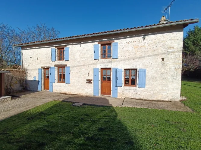 Renovated Stone Village House Offering Three Bedrooms and a Study with Garden