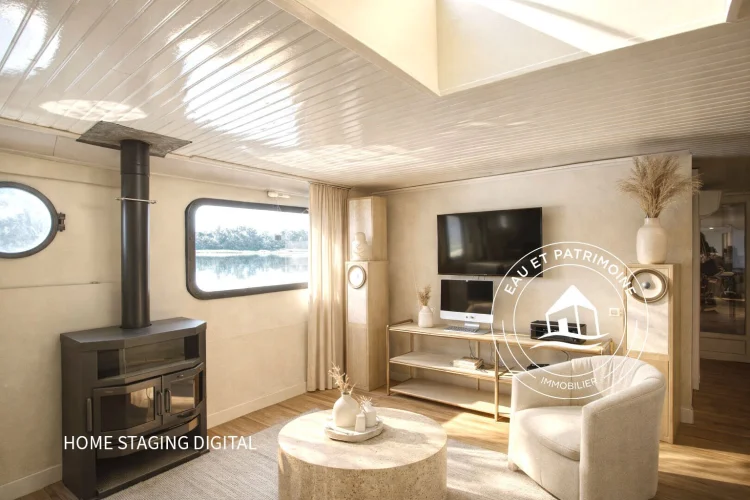 Navigating a Freycinet 180 m² Barge with Independent Accommodation in Avignon, Île De la Barthelasse photo 3