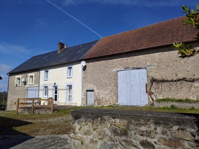 Renovated 7-Bed Stone House with 2 Gîtes for Immediate Income, Plus Barn and Stable to Convert, Near Saint-Etienne-De-Fu…