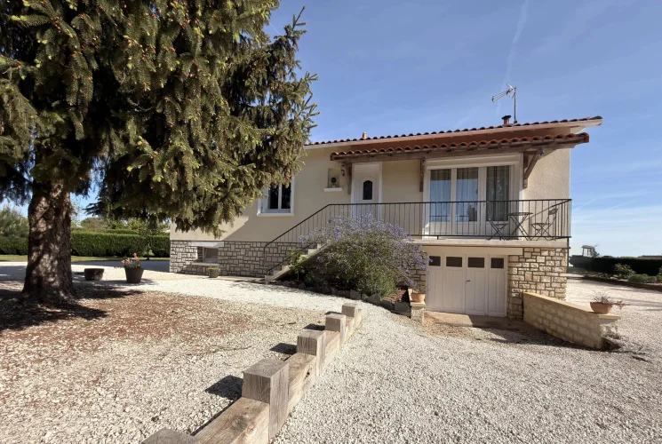 Superb Renovated Single-Storey Home with Enclosed Garden and Large Basement, Close to Ruffec